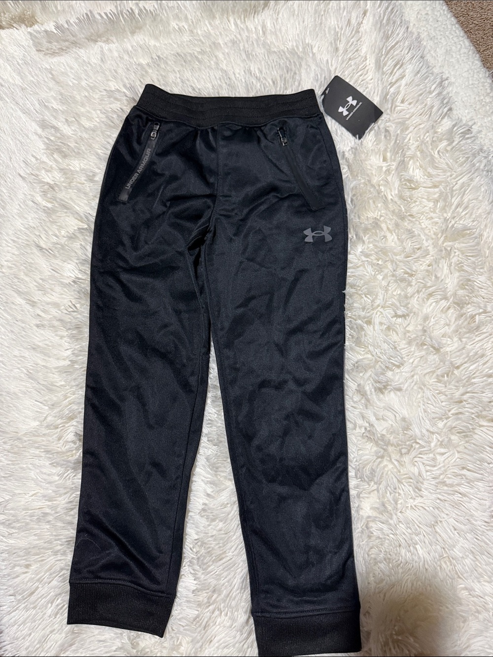 Under Armour Black Kids' Performance Joggers with Zip Pockets